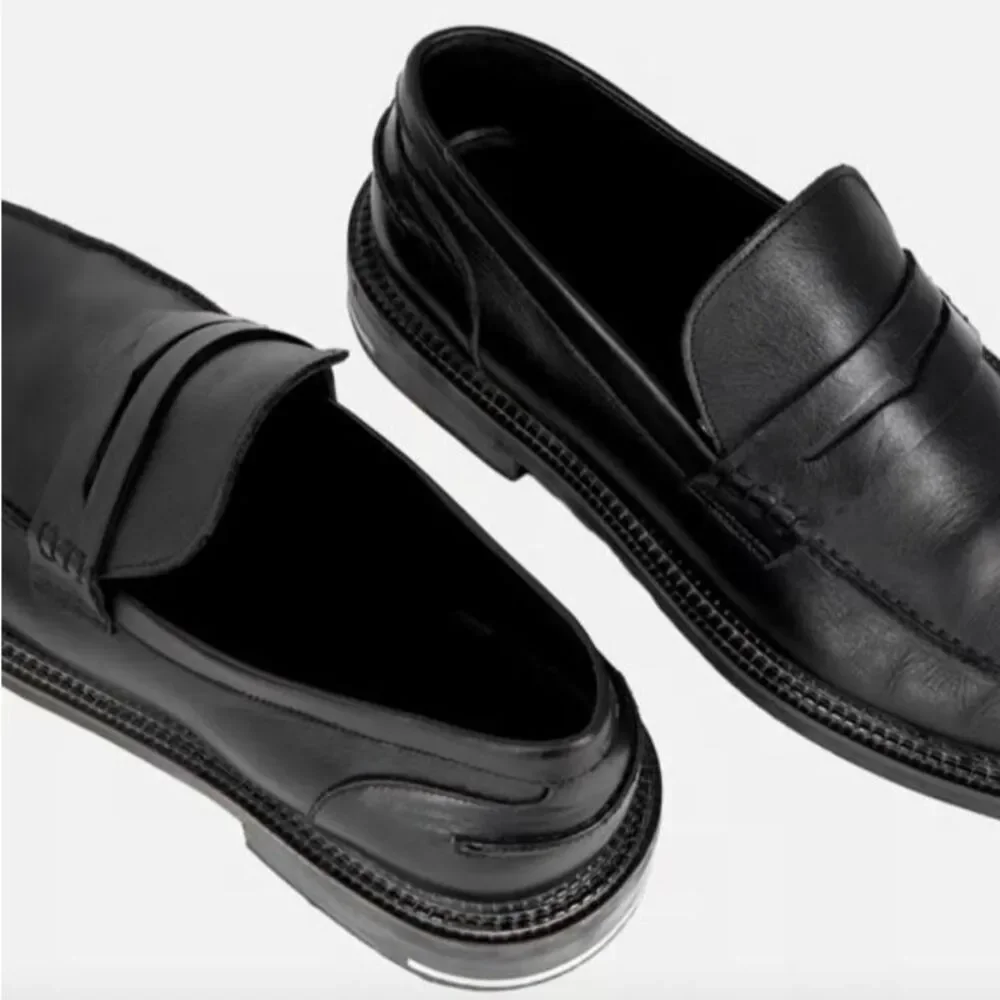 NIB The Kooples Mens Leather Mocassins Loafers size 44 - Picture 1 of 13